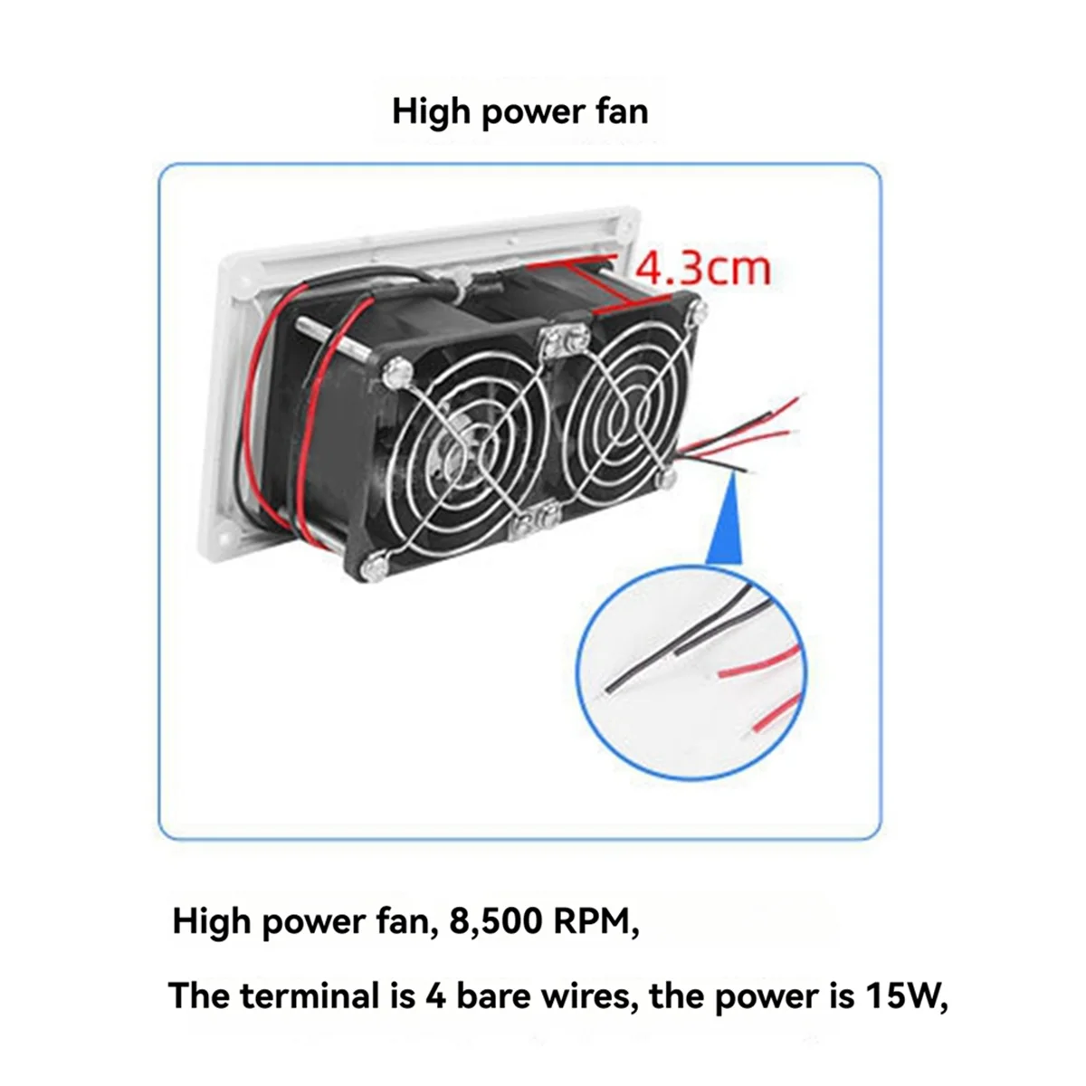 قافلة متنقل مقطورة الجانب تنفيس الهواء مروحة العادم RV DC12V للمعسكر، مقطورة، قارب، البحرية، يخت (أسود) -T45C