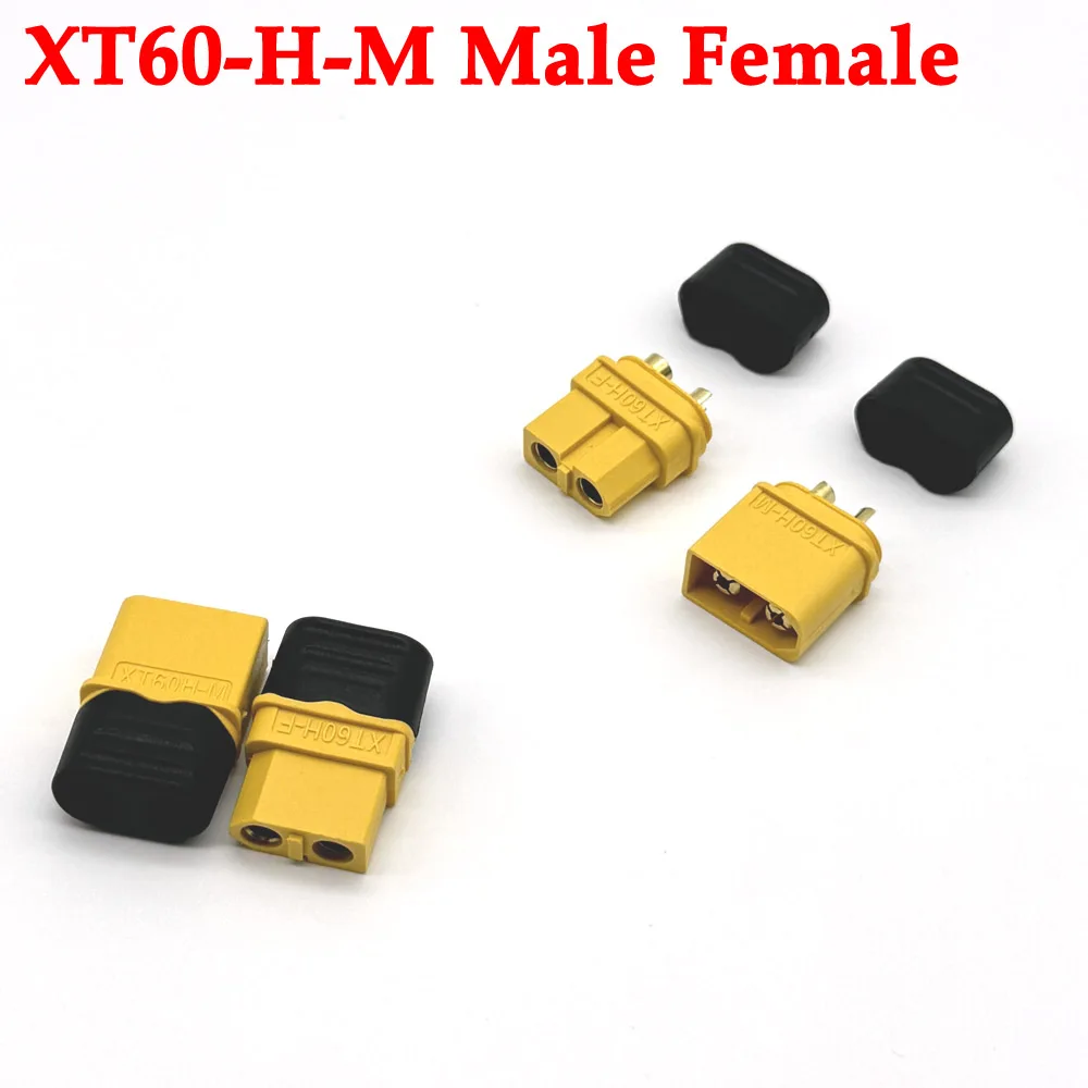 

Quickly Charge XT60 XT90 XT60-H-M Waterproof Gold-plated Low Resistance Male Female Battery Connector Plug