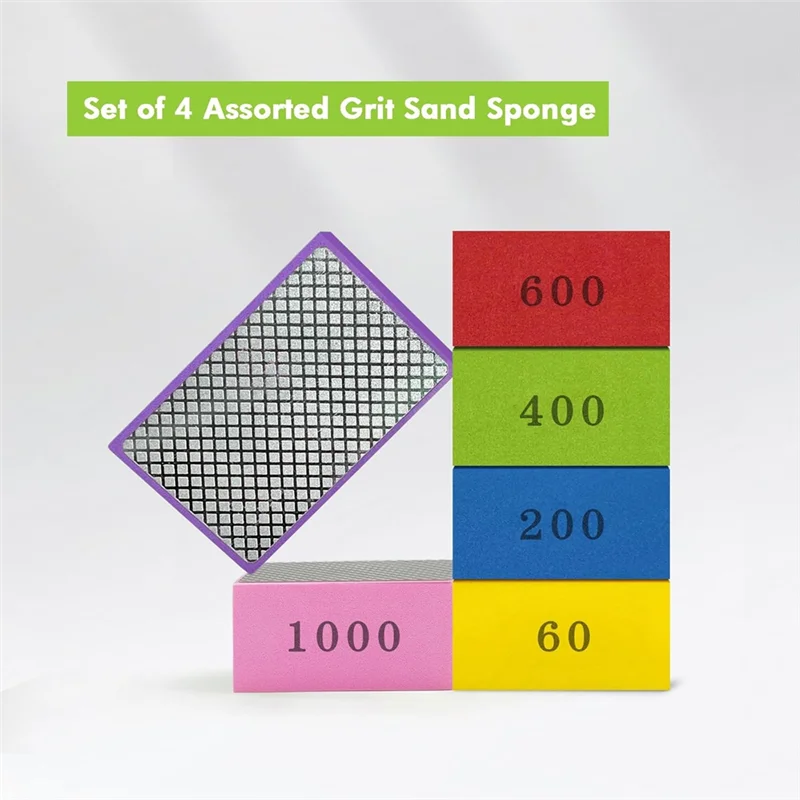 

Diamond Polishing Pads, Diamond Sand Blocks For Tiles, Marble And Metal, 60 , 100 , 200 , 400 , 600 , 1000-B51B