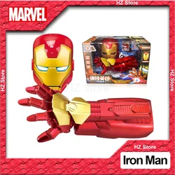 Marvel Electronic Iron Man Launcher with Mask Captain America Shield Water Balls Gun Cosplay Toys for Kids Boys Birthday Gift