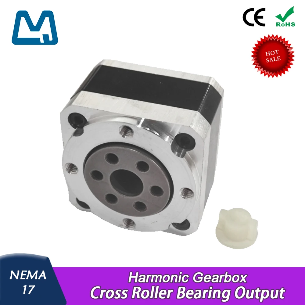 

NEMA17 Harmonic Gearbox Ratio 30:1 ‌Cross Roller Bearing Output Low Cost Small Size For Stepper Motor