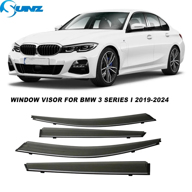 

Car Window Visor For BMW 3 series i MK7-G20 2019 2020 2021 2022 2023 2024 Side Window Deflector Visor Shade Sun Rain Deflector