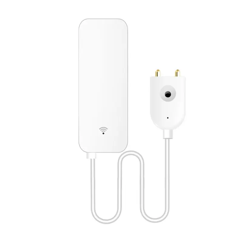 DTEN-Tuya WIFI Smart Water Leak Sensor Water Overflow Level Detection System Security Alarm Flood Detector Leakage