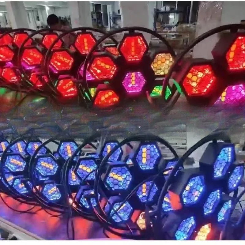 LED Seven Matrix Retro Bar Dance Par Lichter Ktv Atmosphäre Live Broadcast Hintergrund Bühnenlichter