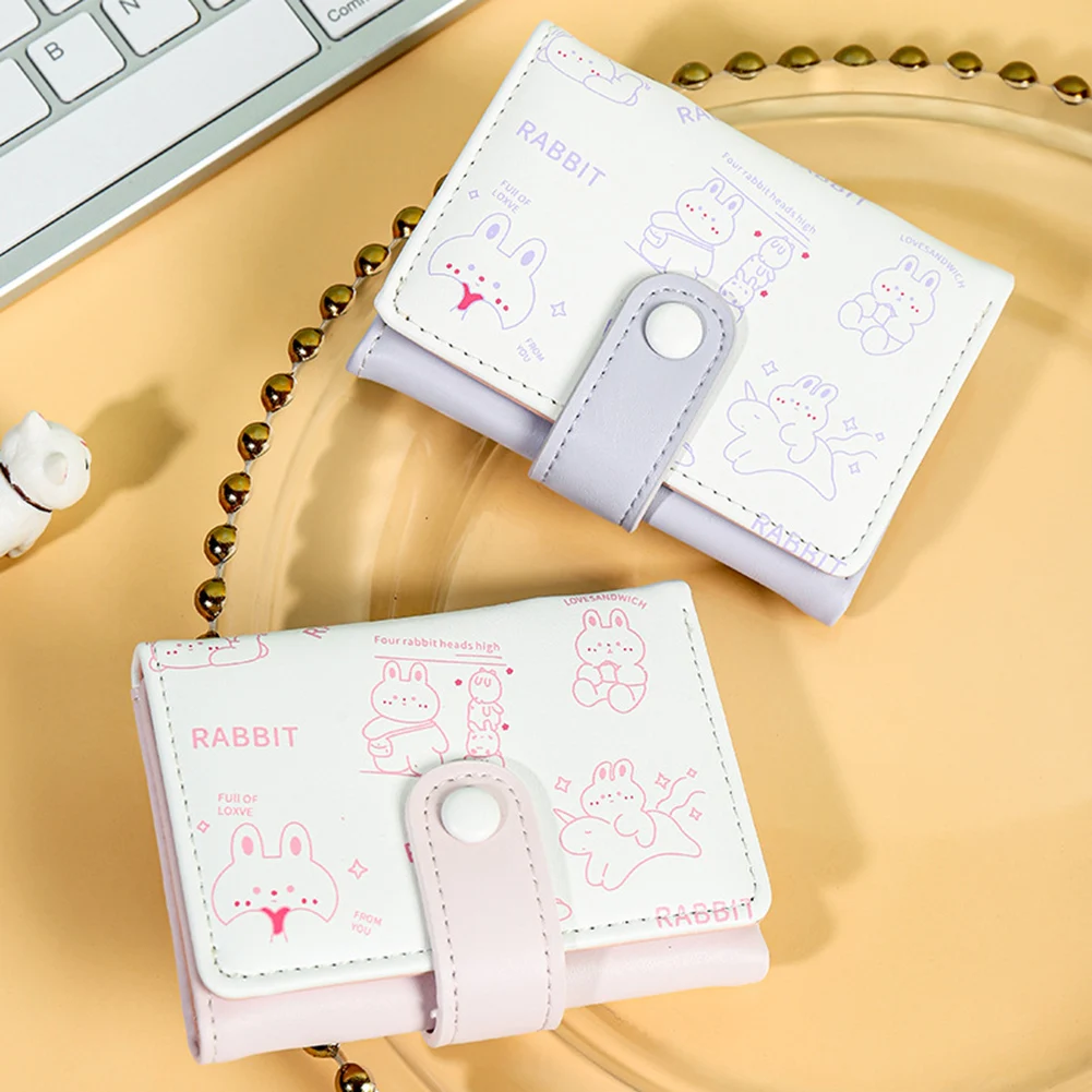 

Casual Card Holder,Women's Multi-Card Change Pocket Short Wallet,Ladies Cartoon Card Holder Bag,Cash Coin Storage Organiser