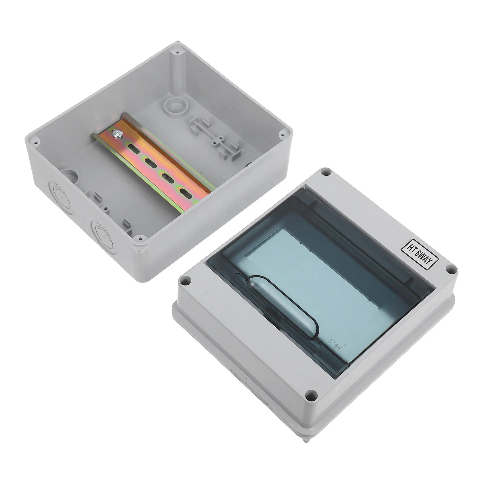 Plastic 6 Way Weatherproof Distribution Protection Box for Outdoor Indoor Installations Waterproof Dustproof Electrical