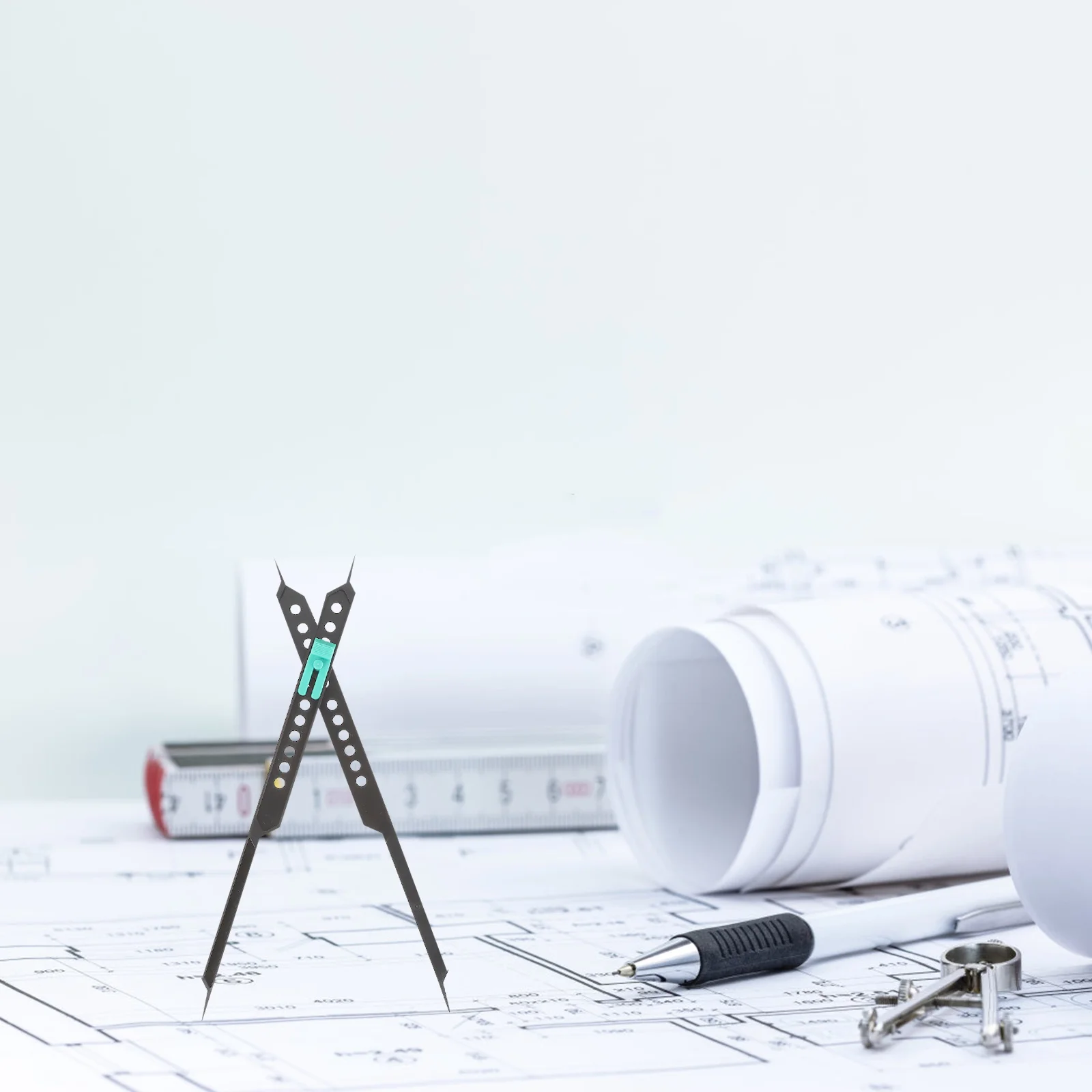 1pc Multi-Function Drawing Ruler Proportional Divider For Artists Architects Scale Tool Ruler Drafting