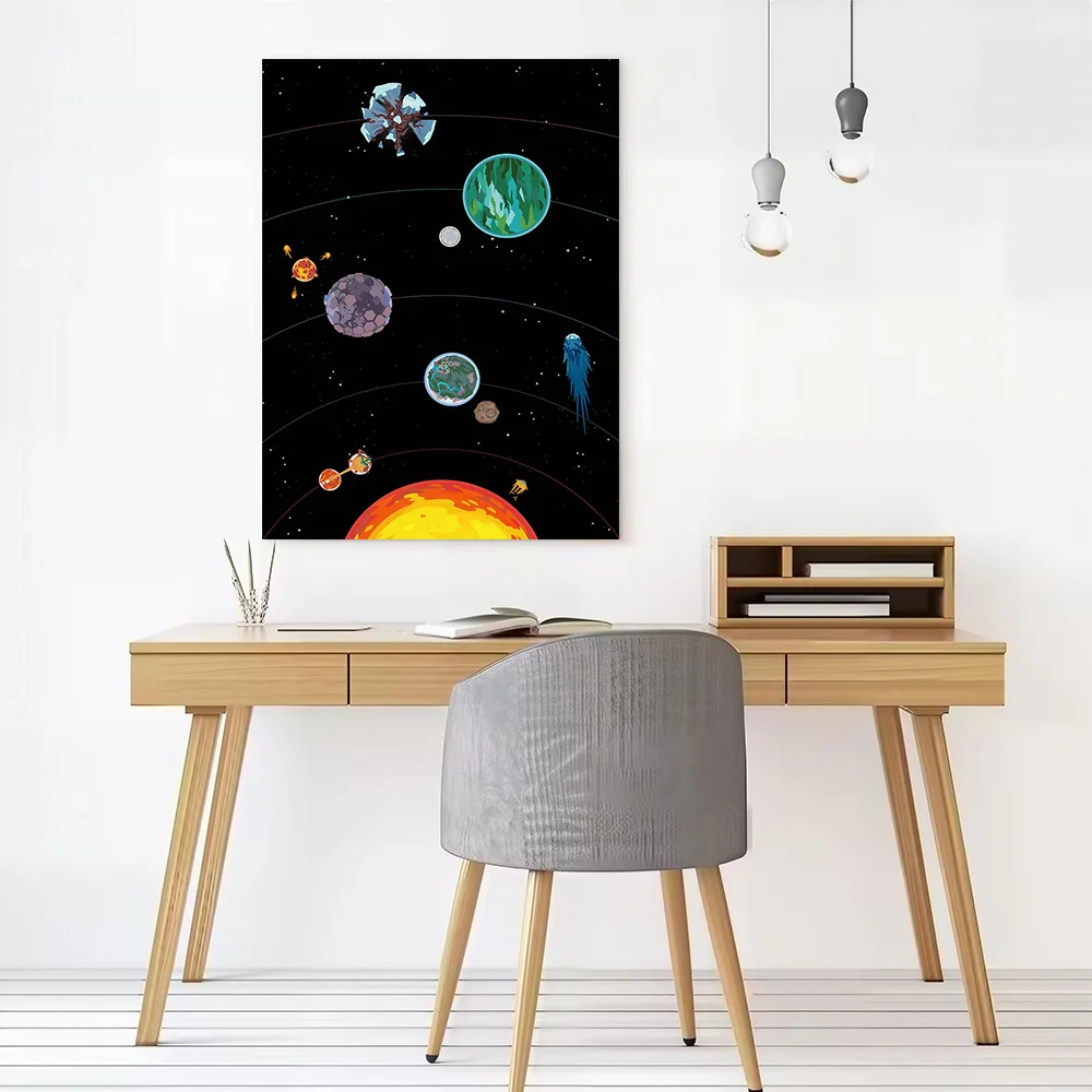 Outer Wilds Planetary Canvas Wall Art Poster Personalized Photo Printing Perfect Gift for Modern Home Decoration Ornaments Room