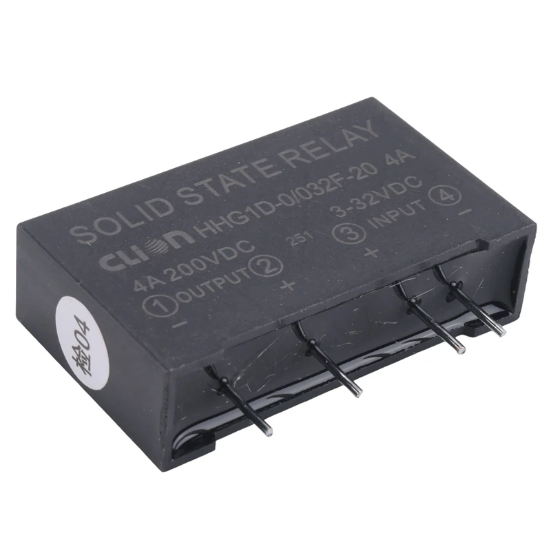 3X Input 3-32V DC Output 4A 200V DC 4 Pin PCB Solid State Relay HHG1D-0/032F-20