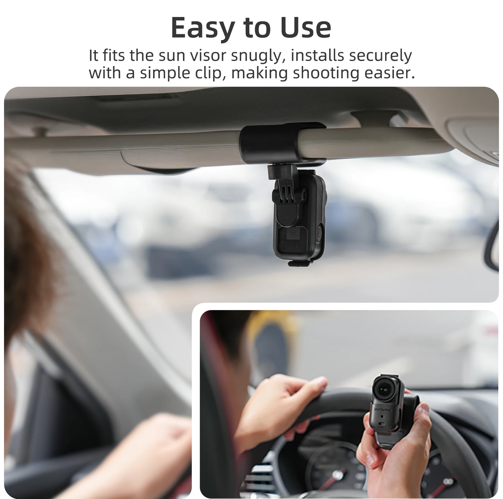 

Car Sun Visor Mount for DJI Osmo Nano Action Camera Car Sun Visor Mount Action Camera Holder Bracket Accessories Kit