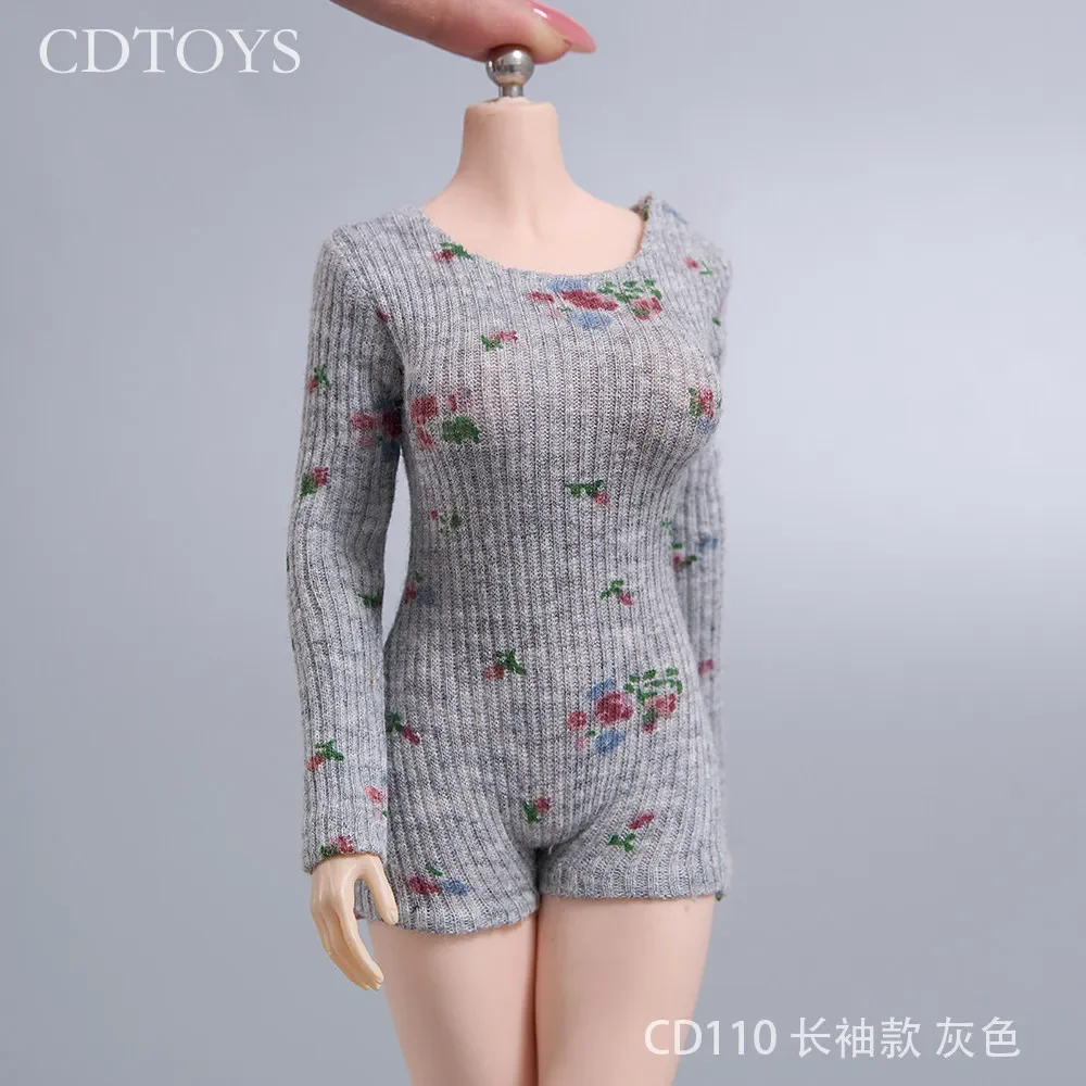 Vorverkauf CDTOYS CD110 1/6 Maßstab Blumenmuster-Body mit mehreren Farboptionen, Puppenoutfit für 12-Zoll-Actionfiguren-Kollektion – Detail 14
