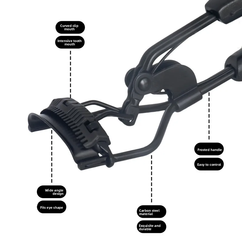 櫛付きまつげカーラー、携帯用プロ仕様まつげカーラー、櫛とピンセット付き、まつげカーリングクリップ、化粧品、アイビューティーツール