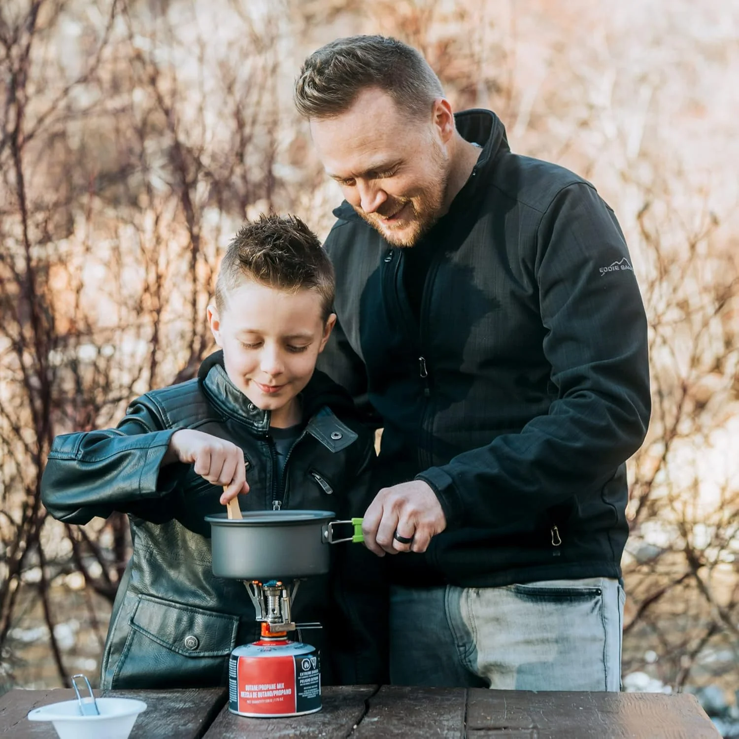 

MalloMe Backpacking Stove - Portable Camping Stove - Small Backpack Camp Stove Single Burner for Propane Butane Isobutane Fuel C