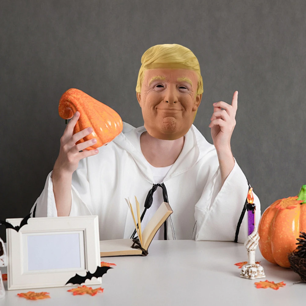 Masques de célébrités réalistes d'Halloween, masque de candidat présidentiel, masques de fête Donald Trump, équipement de sauna en latex, accessoires de spectacle de théâtre de Rh