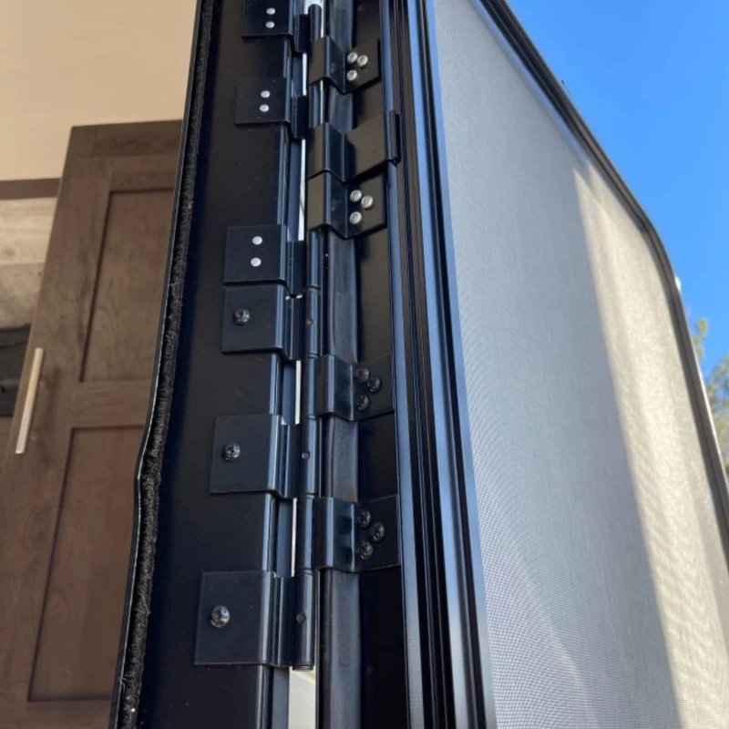 Aluminum Alloy RV Entrance Door Hinge Replacement Applicable for Fifth-wheel Travel Trailers RVs Automobiles Exterior Accessory