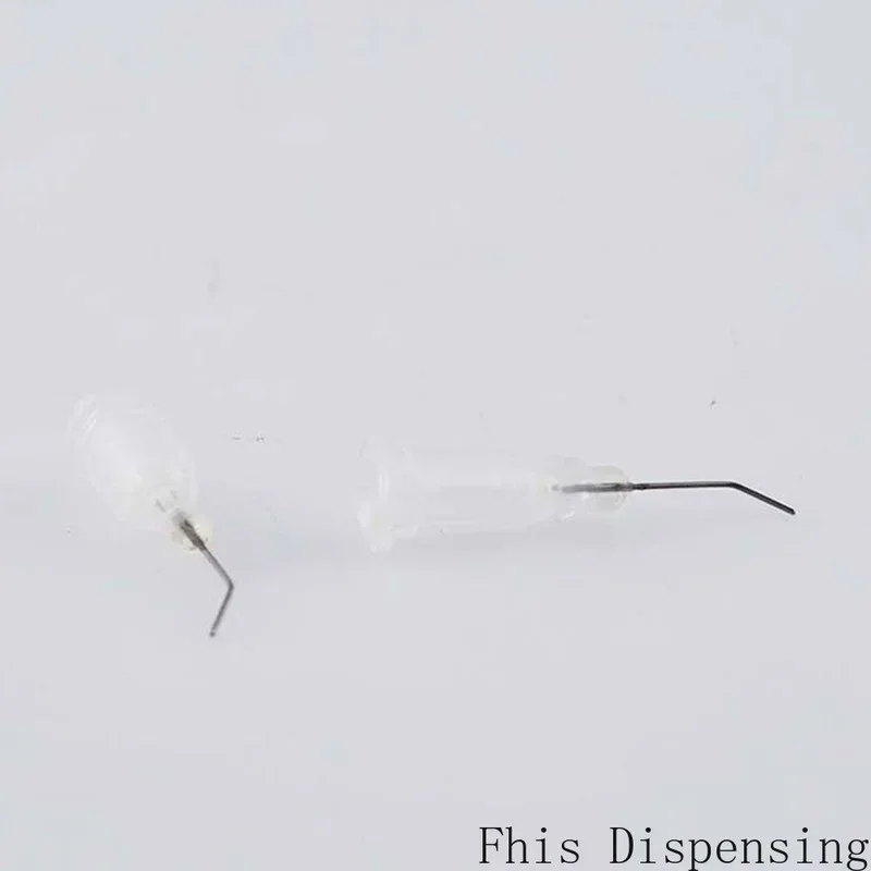 Pack Of 100สแตนเลส Distribution Blunt Tip 27G 45องศาข้อศอก Dispensing เข็ม