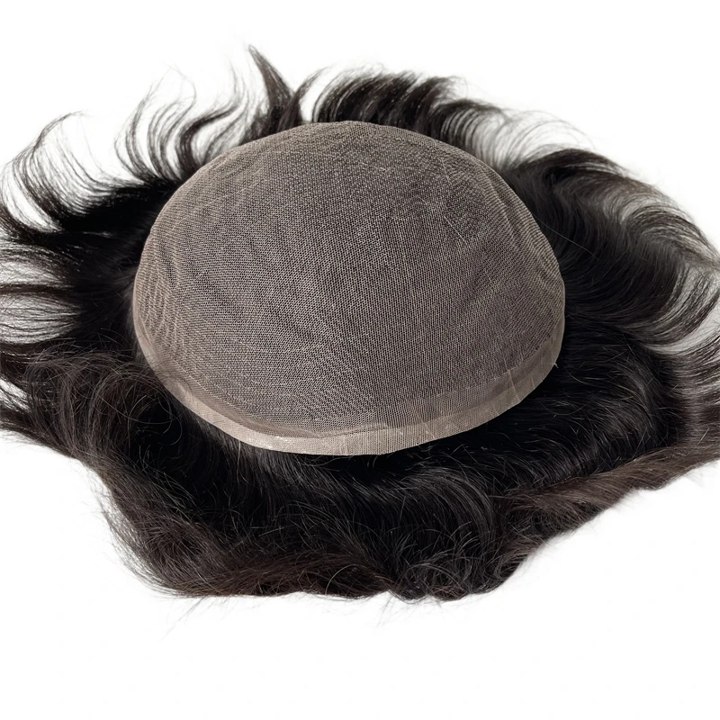 أنظمة الشعر البشري ريمي الهندي # 1b 8x10 شعر مستعار للرجال دانتيل كامل