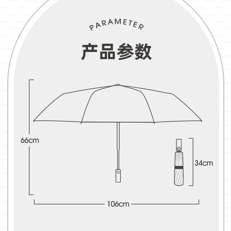 16K 16 Ribs Strong Windproof Automatic Sun Rain Folding Umbrella with 32 Bones Vinyl Cover UV Protect Black Sunscreen Women Men