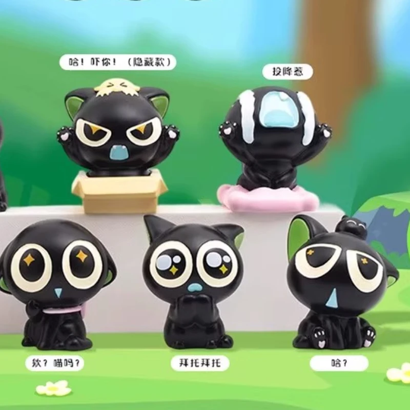 Genuino The Legend of Hei Dessert House Series Scatola cieca Piccola bambola di particelle Ornamento da tavolo Regalo di Natale Anime Periferico