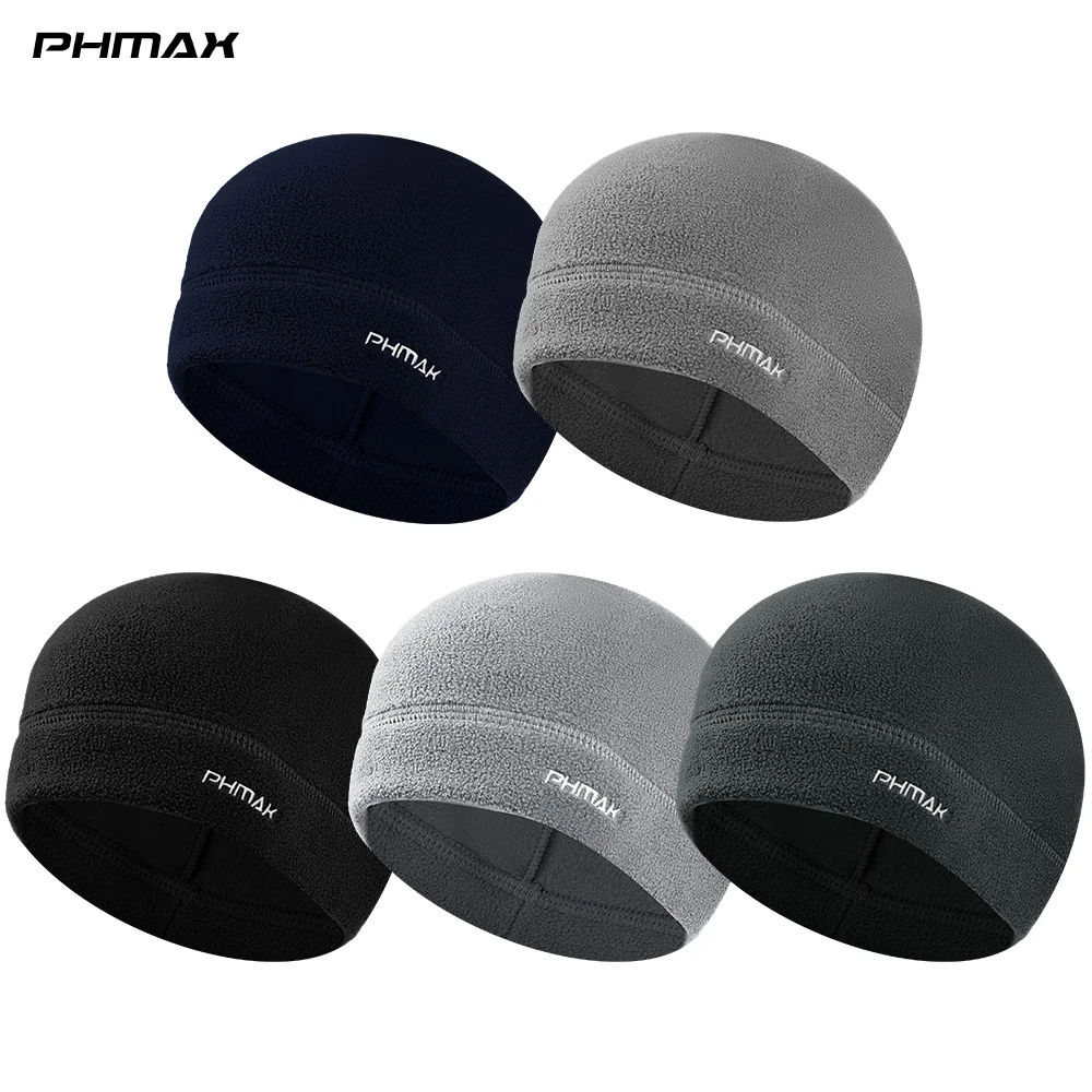 AliExpress PHMAX Windproof Polar Fleece Warm Beanie Hat Caps Male Lady Autumn Winter Cycling headwear MBT   Balaclava bicycle Running hat