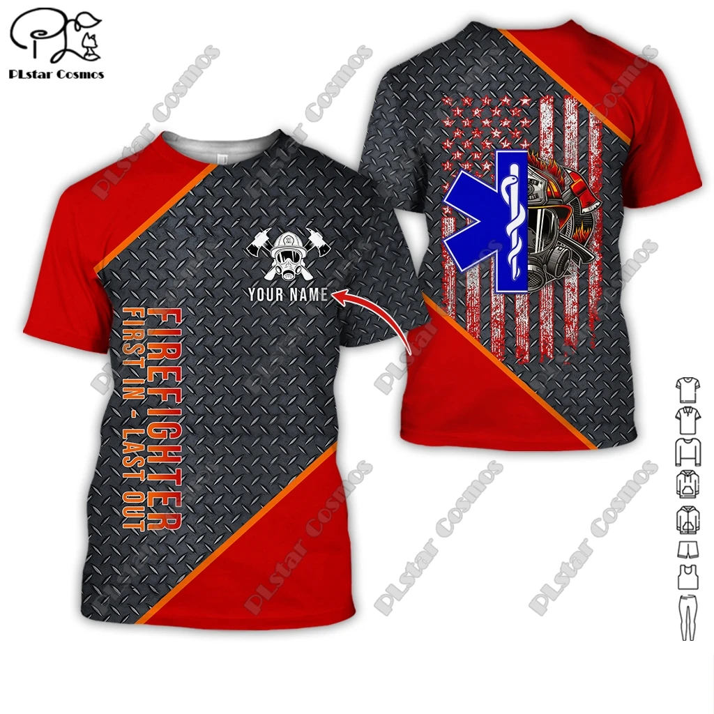 PLstar Cosmos EMS Emergency Medical Service 3D Print New Fashion Summer T-Shirts Short-Sleeve Tee Men/Women Casual Streetwear 2