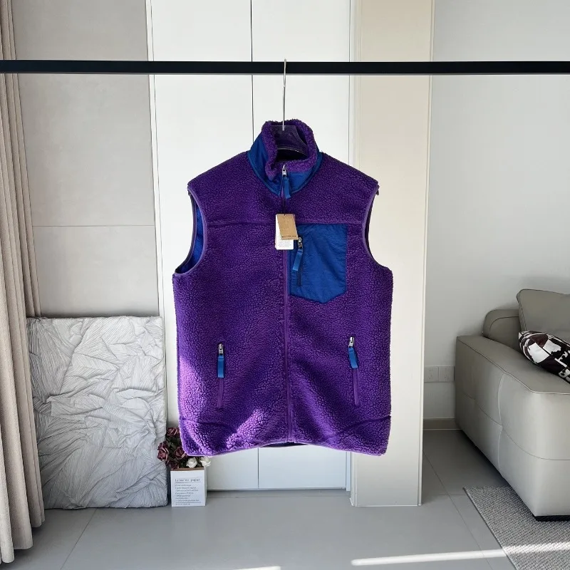 عالية الجودة صوف الضأن فضفاض الوقوف طوق الصوف جاكيت زيبرا الخريف والشتاء سميكة الدافئة لينة ومريحة زوجين سترة