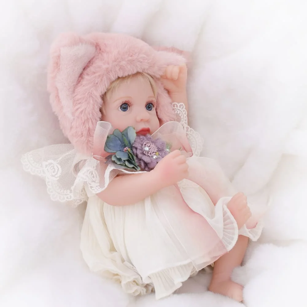 

Кукла Cloveray 12 дюймов (28 см) в розовой шапочке с лисичкой, мягкая, пластиковая, реалистичная, водонепроницаемая, для девочек, ручной работы, детская игрушка.