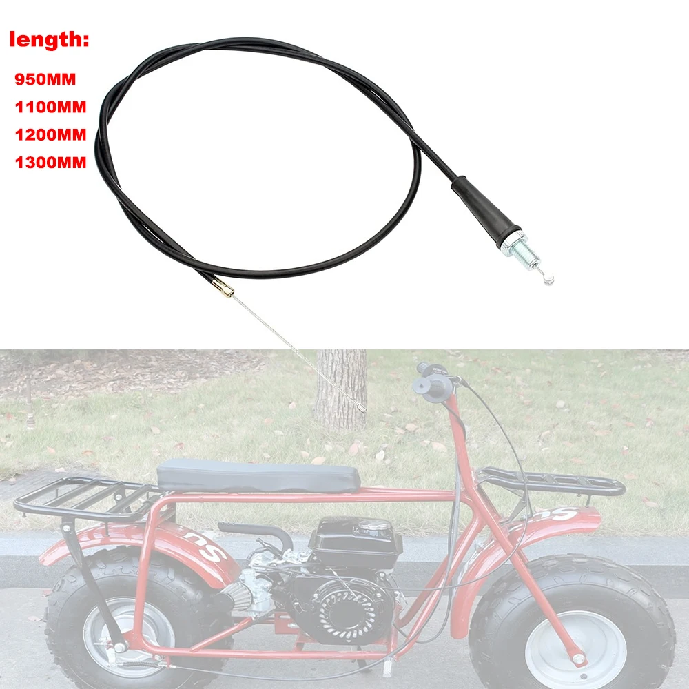 Motorcycle Straight Head Throttle Oil Cable 950mm/1100mm/1200mm/1300mm For Pit Dirt Bike Motocross ATV Accessories