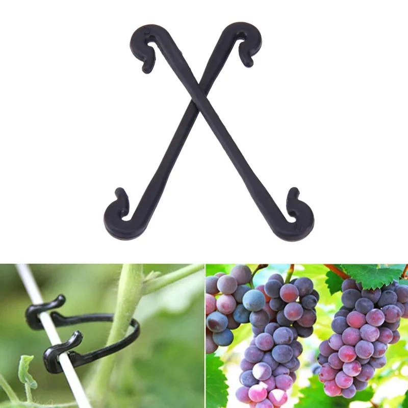 50-500Pcs Storage Rack Balcony Flower Stand Plastic Grafting Clips Fastener Plant Vines Vegetable Tendril Farming Clip