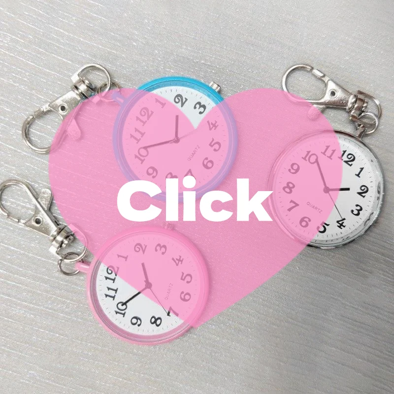 ساعة جيب كوارتز محمولة للطلاب والممرضات وسلاسل المفاتيح والساعات المزودة بالبطاريات وساعات عتيقة للأطباء