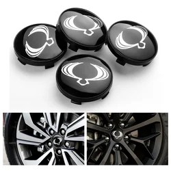 4Pcs 56/60mm Car Wheel Center Hub Caps Cover Emblem Tire Decoration Sticker For Ssangyong Actyon Rexton Korando Rodius Kyron XLV