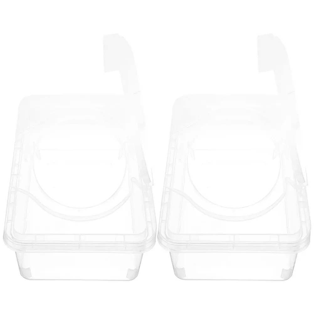 

2Pcs Tissue Box Wipes Case Dispenser Refillable Container Portable Clear Holder Storage Bathroom Napkins Box Dustproof Home