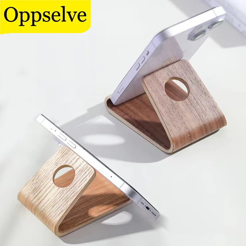 Desktop Tablet Lazy Holder Table Cell Support Base Universal Mobile Phone Stand Wooden Walnut Birch Mount For Smart Phone iPad