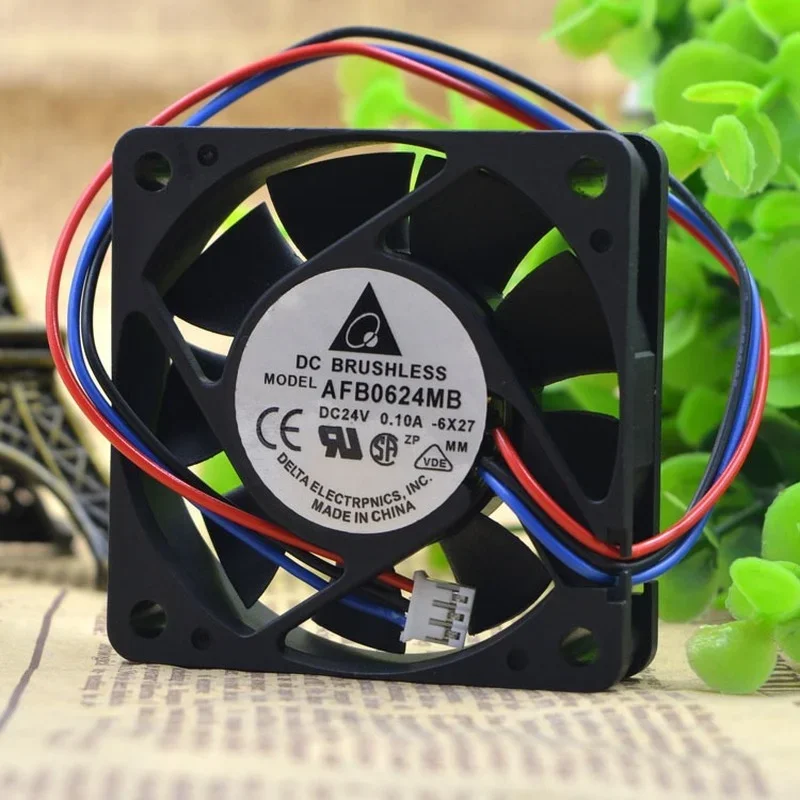 

New Inverter Cooling Fan For DELTA AFB0624MB 24V 0.10A 3 Wire Cooling Fan 6015 6CM 60*60*15mm