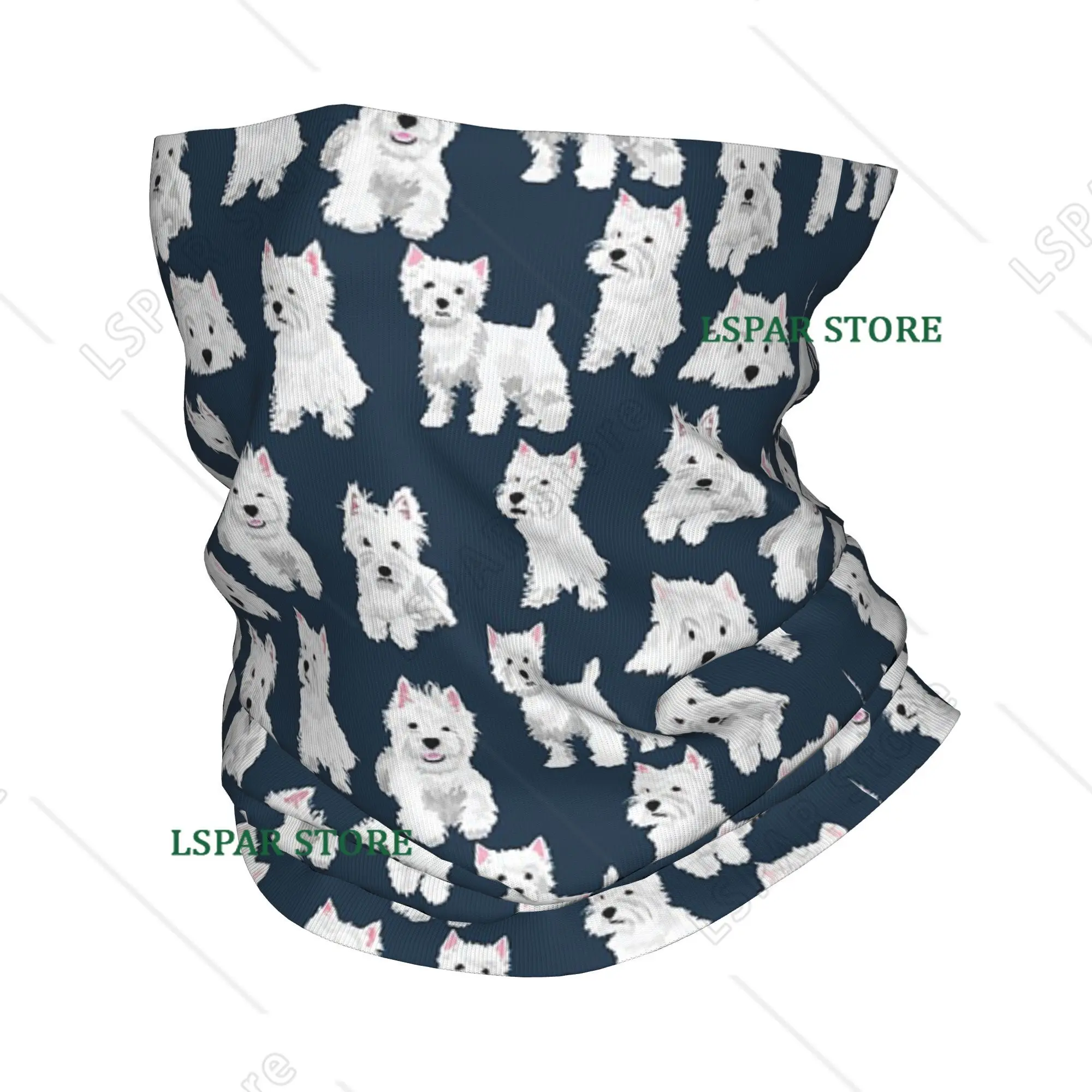 

Бандана-шарф для шеи West Highland Terrier BLU с принтом, многофункциональный головной убор для езды, унисекс, для взрослых