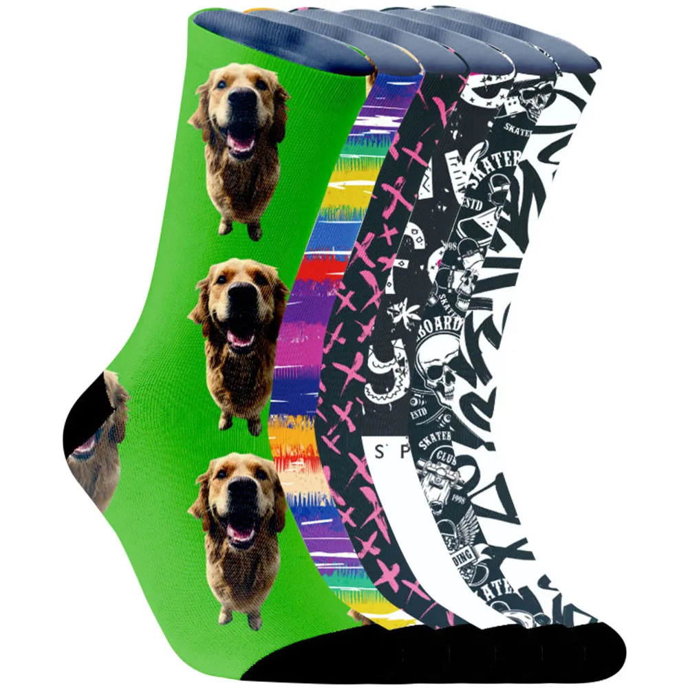 

2025 New Anti slip grip pattern+thickened loop, non slip when squatting and jumping, preferred choice for spray painted socks.