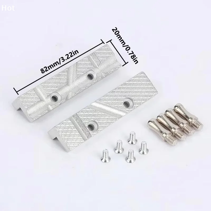 2 Pcs Vise Jaw Pads For 6/7/8 Inch Magnetic Vice Jaw Pads, Steel Jaw Clamp Protector, For Woodworking, Jewelry Making, Plumbing
