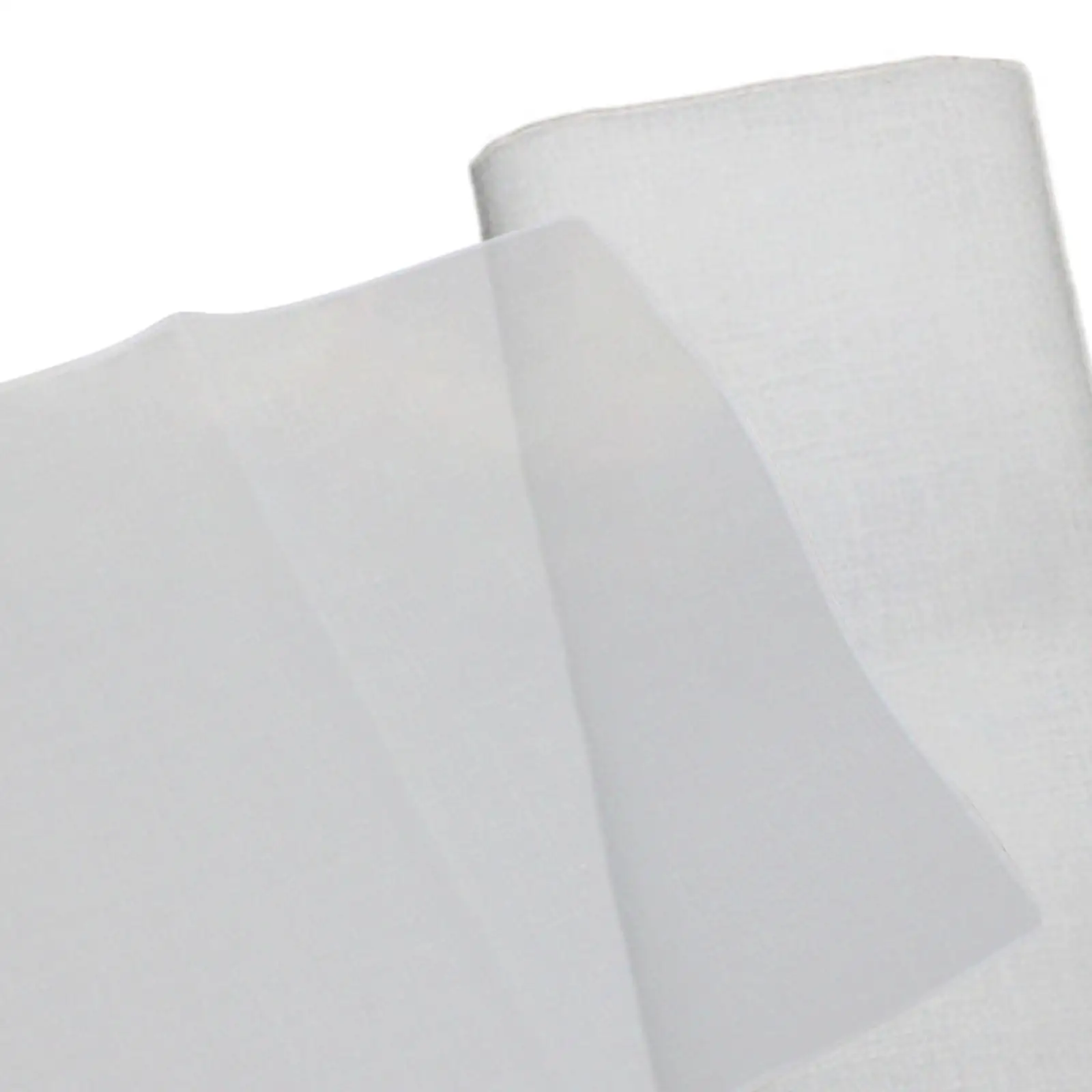 10x Solid White Handkerchiefs Men's Handkerchiefs for DIY Crafts Supplies