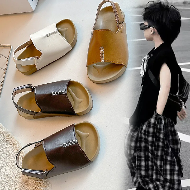 

Children's Sandals Fashion Summer New Girls Breathable Casual Shoes Boys Soft-soled Beach Shoes Size 23-36