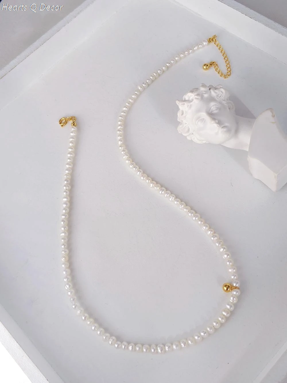 Glam Beaded Natural Freshwater Baroque Pearl Choker Necklace Women Jewelry Gown Sweet Boho Trendy INS Classic OL