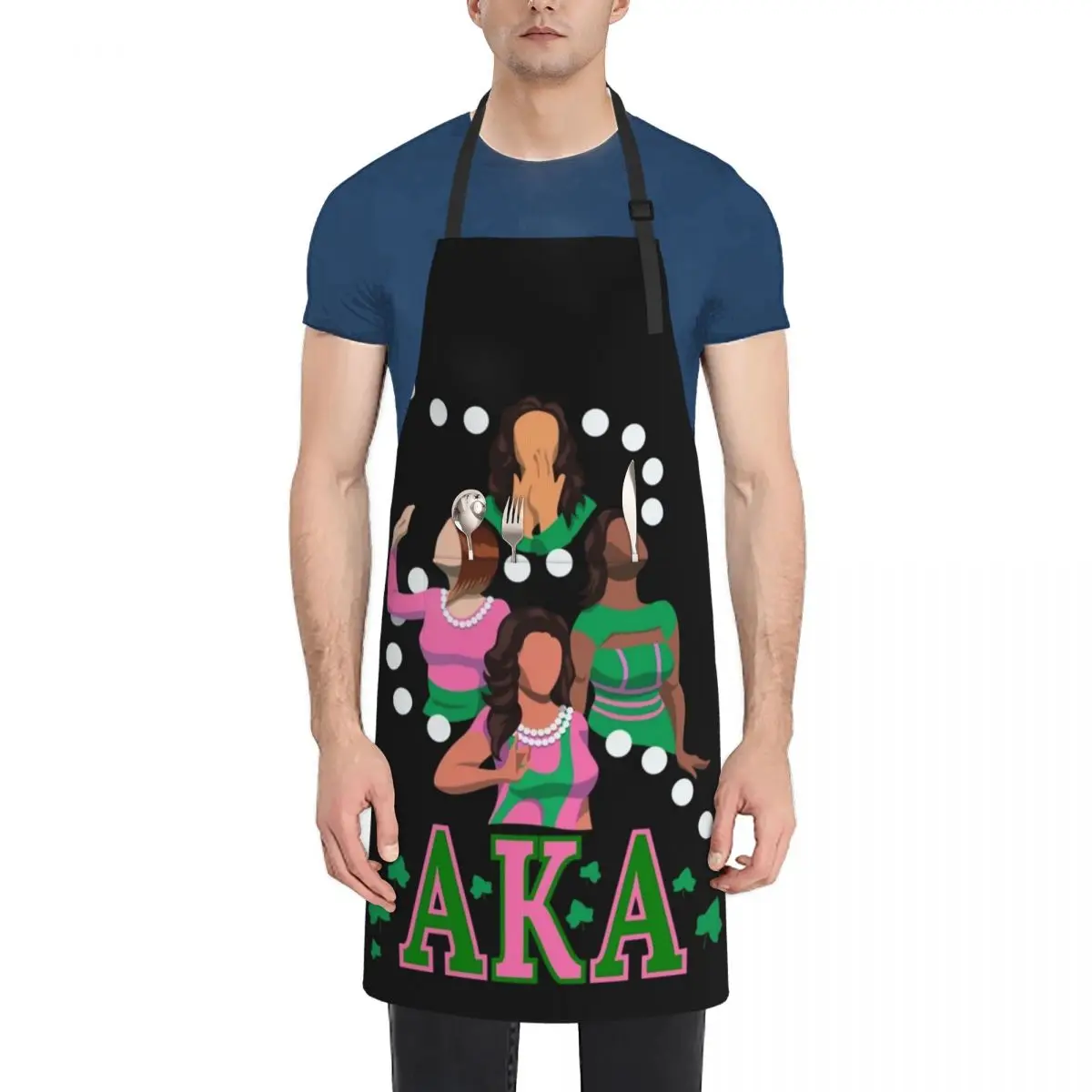 

AKA Portrait Apron for women halloween Women Kitchen'S For Man Haircut Apron