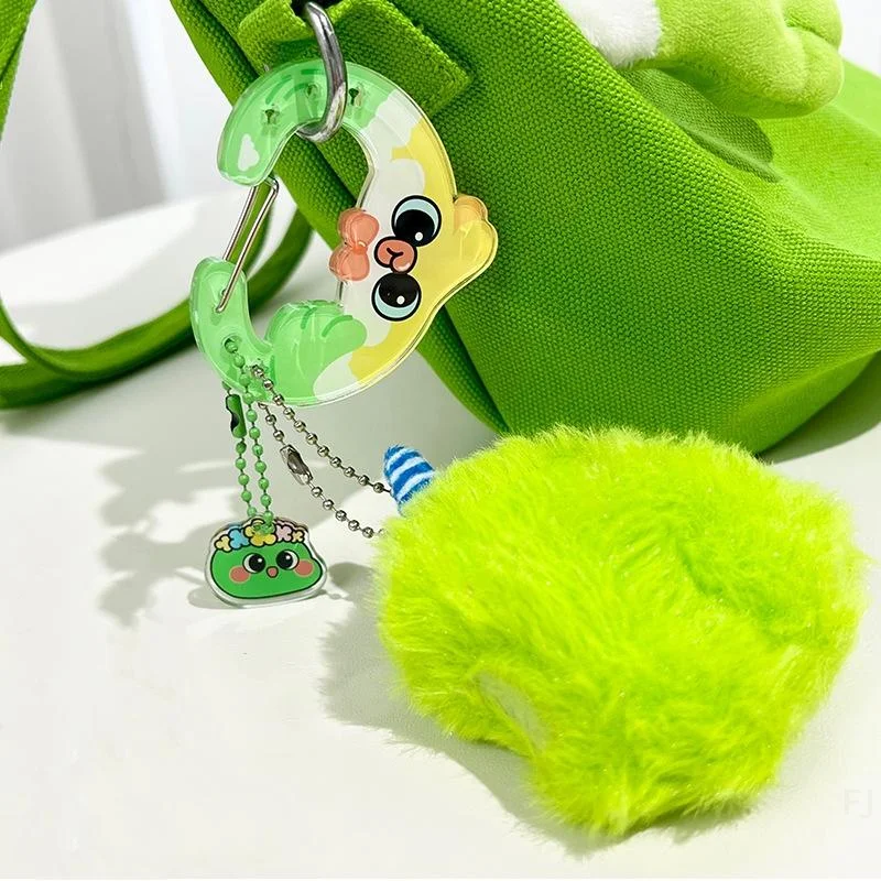 Lustiger Wanderkarabiner mit animierten Tieren, Schlüsselanhänger mit Acrylschnalle, Rucksackdekoration, Schlüsselanhänger mit mehreren Taschen