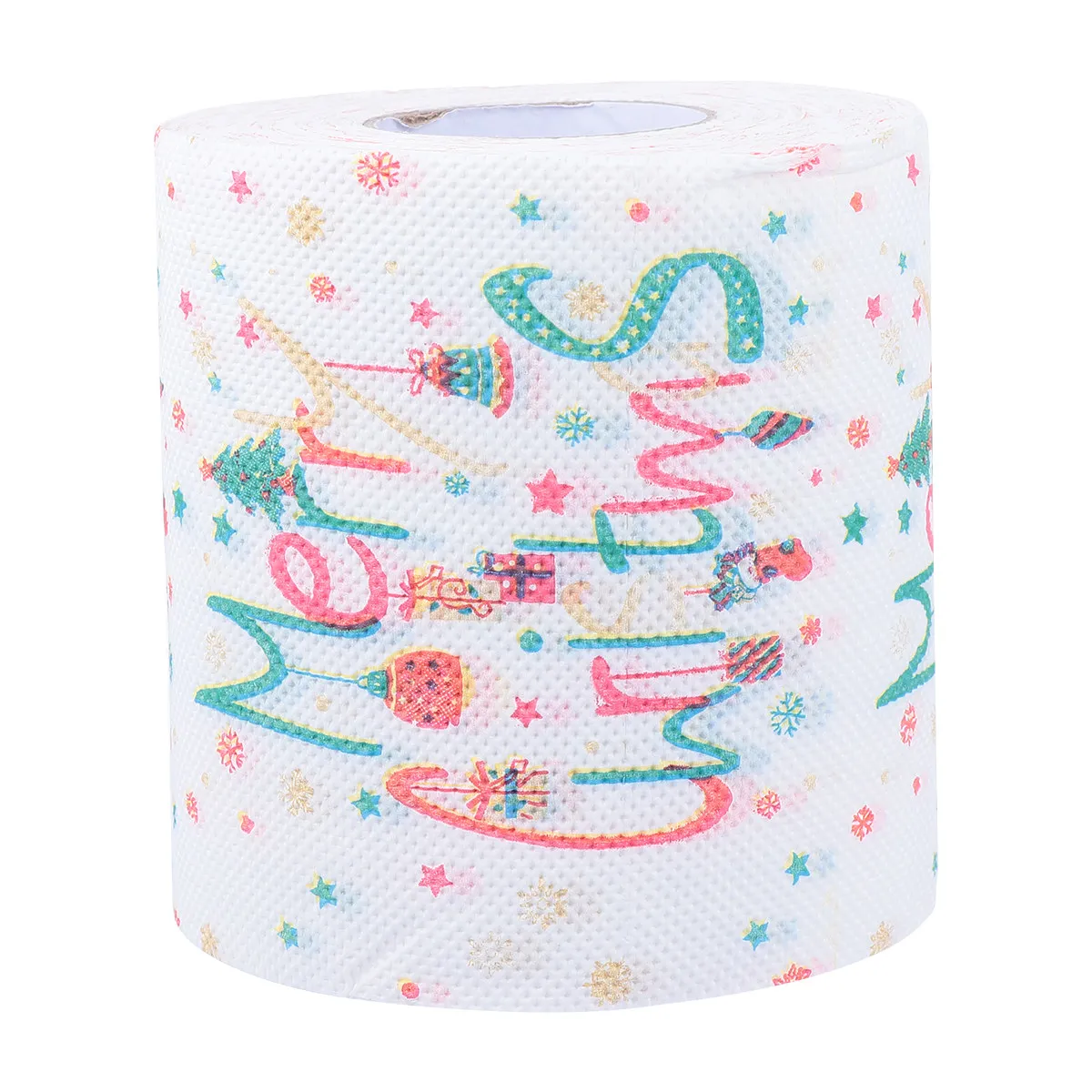 1 rollo de papel higiénico impreso de colores, 2-25 m, diseño con núcleo de pulpa de madera, para uso en el hogar, cocina, oficina, días festivos, rollo de papel impreso