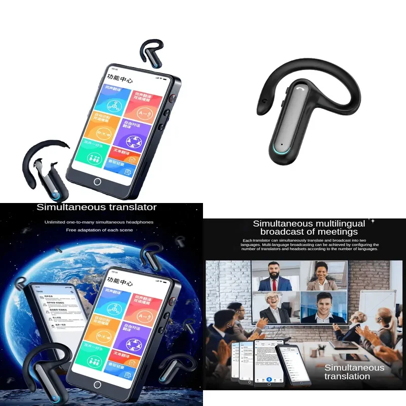 Smart Portable Translator Device with In Ear Headphones for Real Time Speech Translation