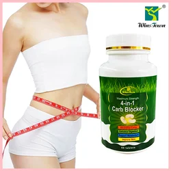 4 in1 Carb blocker pill neutralizes carbohydrates  digestion Support metabolism improves skin health