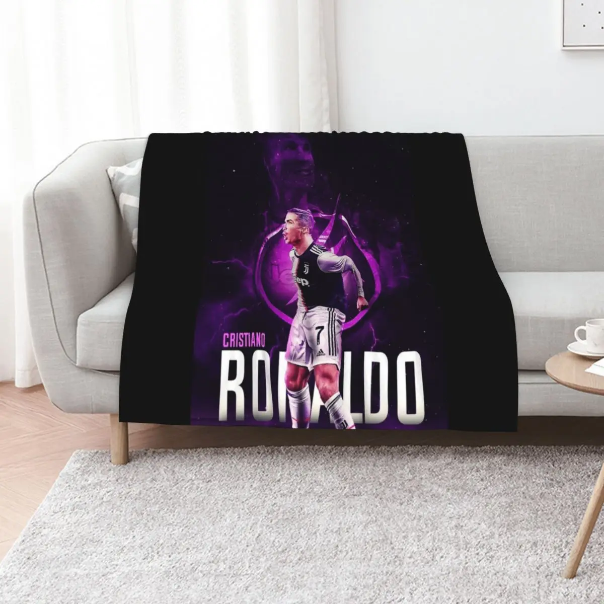 Wallpaper Cristiano Art Throw Blanket Cozy Microfiber Throw Blanket for Home Bedroom