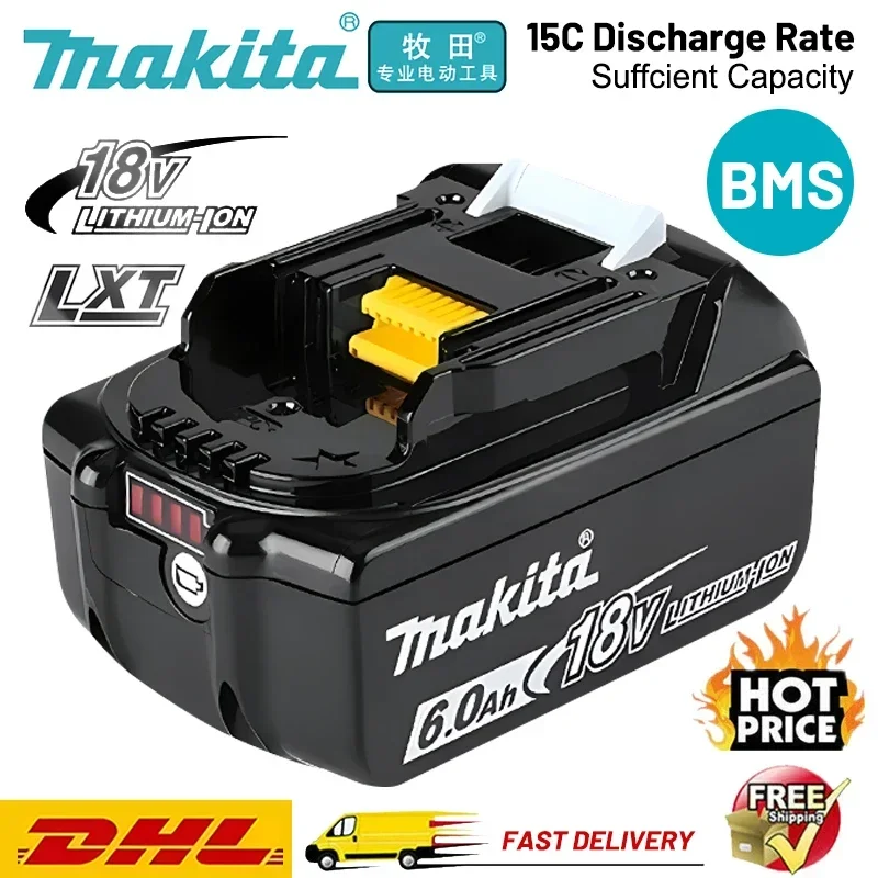 

Original Makita battery, 18V，9.0Ah, rechargeable lithium battery, Makita 18V BL1840, BL1830, BL1850 Makita power tool battery