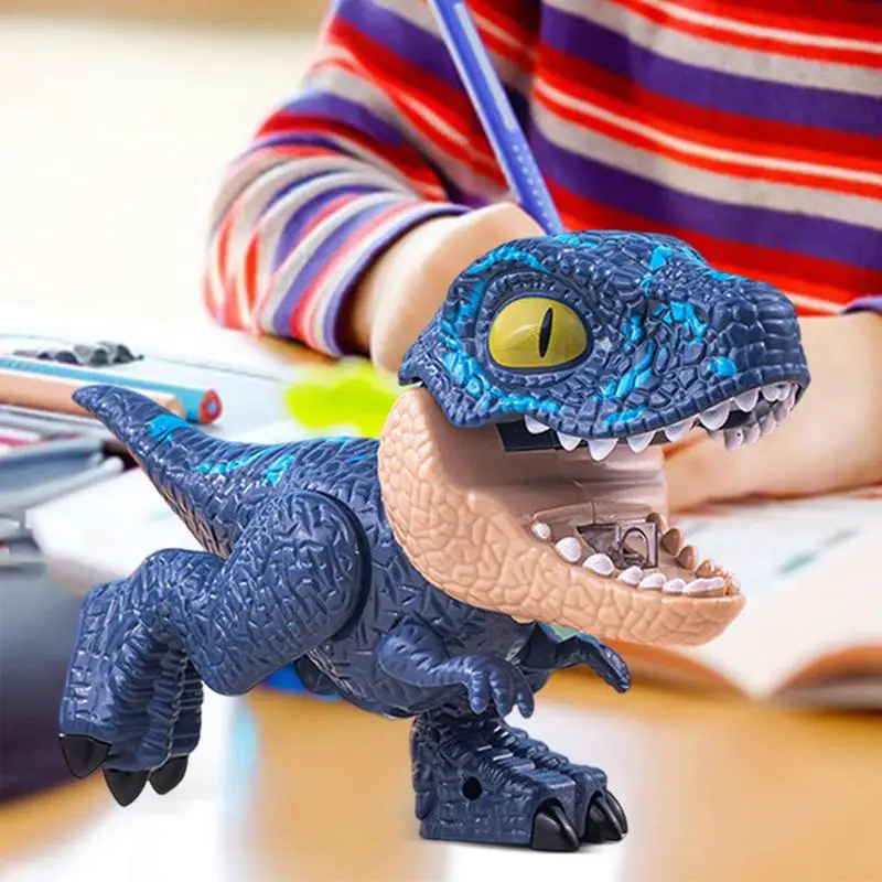 Imagem -05 - Dinosaur Forma Multifuncional Modelo Papelaria Conjunto para Estudantes Cute Manual Pencil Sharpener Inovador