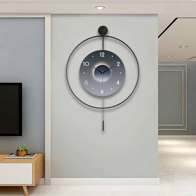 

Spanish Creative Wall Clock Luxury Household Silent Fashionable personalized art swing style living room Clocks modern design