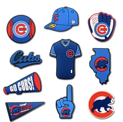 10Pcs Baseball Shoe Decoration Charms for Clog, Sports Ball Charms Accessories for Adult Women Men Party Favor